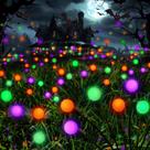 Outdoor Solar Pathway Lights, pacote com 6 decorações de Halloween Outdoor Solar Pathway Lights, pacote com 6 decorações de Halloween