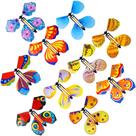 Outee, 10 pacotes de brinquedos Flying Butterfly Wind-Up, 14 cm