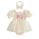 Outfit mlpeerw Baby Girl First Birthday Romper Dress 6-12M