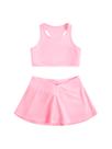 Outfit SOLY HUX Toddler Girl's Workout, camiseta regata e saia