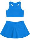 Outfit SOLY HUX Toddler para meninas, treino de 2 peças, azul, 5Y