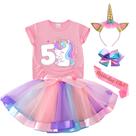 Outfit Tutu e Sian Unicorn Birthday para meninas de 5 a 6 anos