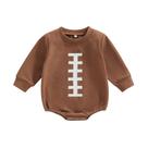 Outfit Twopumpkin Football Costume Sweatshirt Romper 6-12M