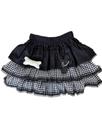 Outfit Xojbzoo Y2K Cat Ear com zíper e saia preta plissada
