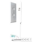 Outlet Concealer Sleek Socket Original - Ultrafino com Kit de Cordão