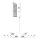 Outlet Concealer Sleek Socket Original Ultrafino com kit de cordão