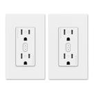 Outlet inteligente ELEGRP, tomadas embutidas inteligentes, 2,4 GHz, Wi-Fi, pacote com 2