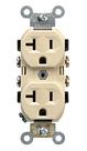 Outlet Leviton 20A 125V Duplex Ivory 5-20R, 1 pacote Outlet Leviton 20A 125V Duplex Ivory 5-20R, 1 pacote