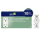 Outlet Leviton M02-T5825-Wmp Decora Resistente a Violações 20A 125V