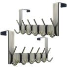 Over The Door Hooks WEBI Door Hanger, toalheiro, 6 ganchos, 2 pacotes Over The Door Hooks WEBI Door Hanger, toalheiro, 6 ganchos, 2 pacotes