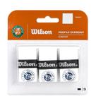 Overgrip Wilson Profile Roland Garros - Com 03 Unidades Branco e Azul