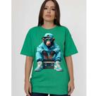 Oversized Feminina Camiseta Comprida Academia Treino Musculação Rei Leão