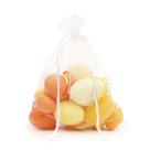 Ovinhos de Páscoa decorativos no saquinho para pendurar Amarelo e Laranja liso 16 Un 5 e 8 cm
