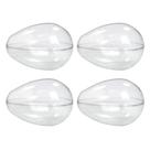 Ovo de Páscoa 350g Embalagem Plástica Incolor Resistente 8 Unidades