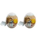 Ovo Surpresa Flexy Petz Mini Animais Flexíveis Articulados, Chaveiro Fidget Antiestresse