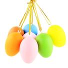 Ovos de brinquedo pendentes, 10 peças de plástico colorido de simulação para crianças Ovos de brinquedo pendentes, 10 peças de plástico colorido de simulação para crianças