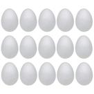 Ovos de espuma Crafjie, 15 peças, 8 cm, ovos brancos de espuma artesanal para artesanato