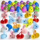 Ovos de Páscoa BOUYEKIDZ - Kit com 24 Coelhinhos de Pelúcia