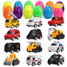 Ovos de Páscoa cheios de carros de liga leve, pacote com 12, Cute Stone