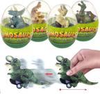 Ovos de Páscoa com carros dobráveis de dinossauro para crianças, pacote com 4 Ovos de Páscoa com carros dobráveis de dinossauro para crianças, pacote com 4