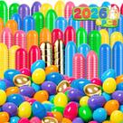 Ovos de Páscoa de Plástico BAYSING 1012 Peças Coloridos Recheáveis
