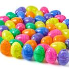 Ovos de Páscoa de plástico JOYIN Iridescent Rainbow 8 cm 72 unidades