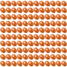 Ovos de Páscoa de plástico laranja 120 peças 6 x 4,5 cm