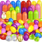Ovos de Páscoa de plástico SpringFlower 240 unidades mais 2 ovos dourados