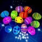 Ovos de Páscoa GiftExpress Glow in the Dark com mini luzes, 50 unidades Ovos de Páscoa GiftExpress Glow in the Dark com mini luzes, 50 unidades