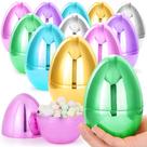 Ovos de Páscoa JOYIN metálicos de 6 polegadas, 12 peças de plástico preenchível