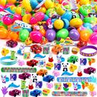 Ovos de Páscoa pré-cheios JOYIN 100 unidades com brinquedos variados e adesivos Ovos de Páscoa pré-cheios JOYIN 100 unidades com brinquedos variados e adesivos