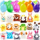 Ovos de Páscoa pré-recheados JOYIN com brinquedos de pelúcia para animais de estimação, 18 unidades