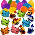 Ovos de Páscoa pré-recheados stargo Colorful com brinquedos, pacote com 16
