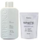 Ox 30vol. 900ml + Pó Descolorante White Mechas 400g Nuance