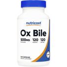 Ox Bile de Boi 500 (QUINHENTOS) mg 120 Cápsulas Nutricost