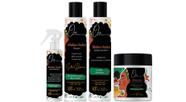 Oxê Cosmetics Minhas Ondas Shampoo e Gelatina Ativadora e Modelador de Cachos e Spray Finalizador