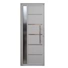 P. Pivotante Solara Alumínio com Visor 210 x 120 Pux. Tubolar Branco Lado Esquerdo Hale