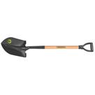 Pá De Bico 470-20 Em Aço Com Cabo De Madeira 71 Cm Com Empunhadura Plástica Reta Ergonômi