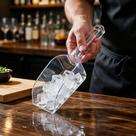 Pá de Gelo Acrílica Transparente 21cm - Utensílio para Bar, Cozinha e Eventos