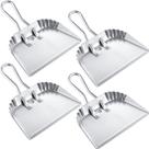 Pá de lixo Mumufy Heavy Duty Metal 30 cm, prata doméstica, x4