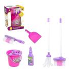 Pá de lixo Role Play Broom Mop Bucket de 6 peças - Cleaning