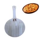 Pá de pizza de madeira com cabo curto