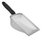 Pá Higiênica Para Areia De Gato Aço Inox Lavável Ergonômica