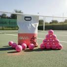 Pack 12 Bolinhas Bola De Beach Tennis Ama Sport Pink Rosa