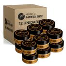 Pack 12 un - cera modeladora gold caramel wax fixação adaptável 150g - jhony barber