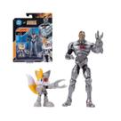 Pack 2 Bonecos Articulados Sonic Warner Tails e Cyborg Pack 2 Bonecos Articulados Sonic Warner Tails e Cyborg