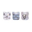 Pack 3 Babadores Panda Azul - Colibri