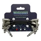 Pack 3 flat patch wireconex wfc3 c/ plug ts cachimbo 7,62cm