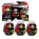Pack 3 Ovos Jurassic World Captivz Rebirth Com Slime - Fun