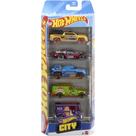 Pack 5 Carrinhos Hot Wheels City Mattel